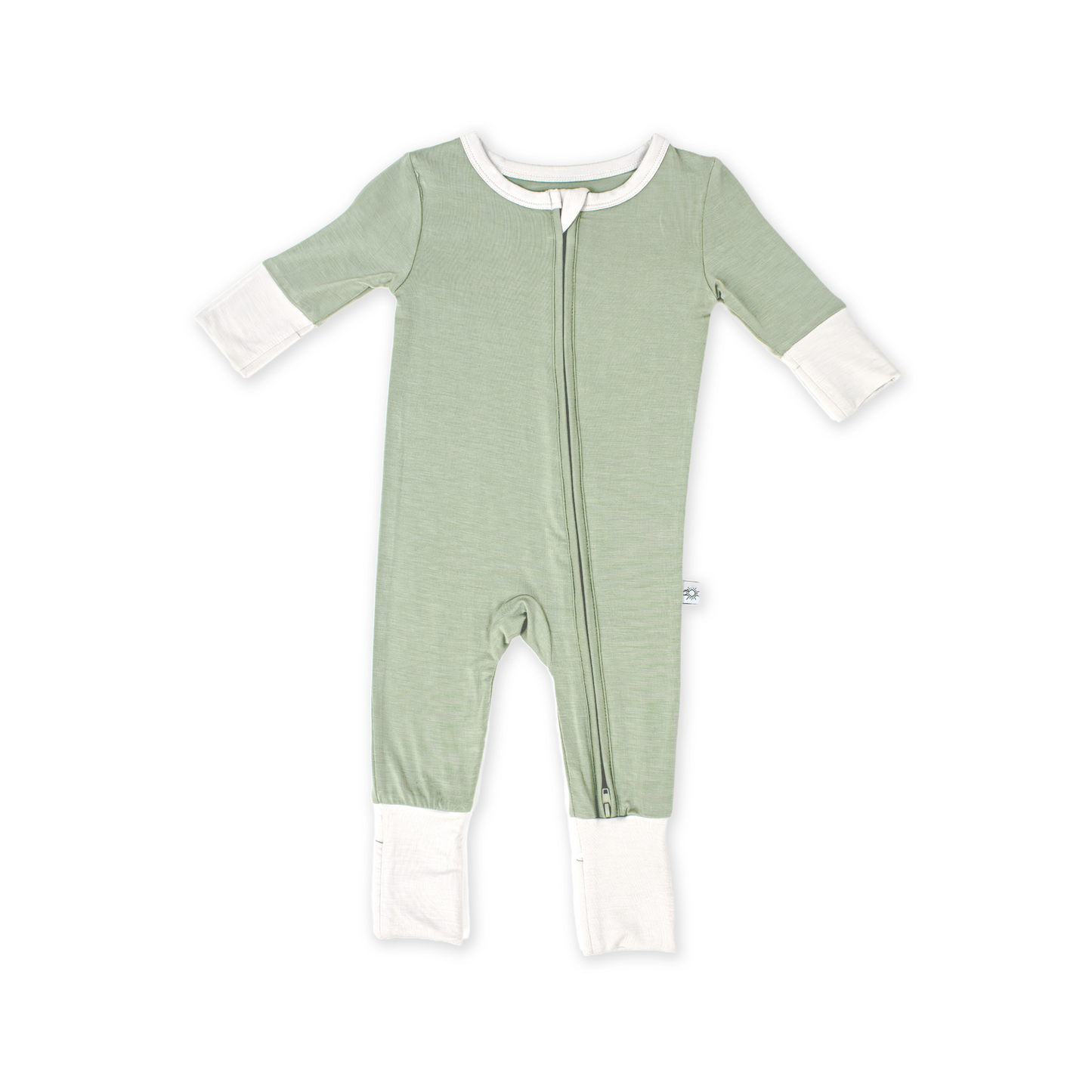 AllDay Zip Romper in Little Olive