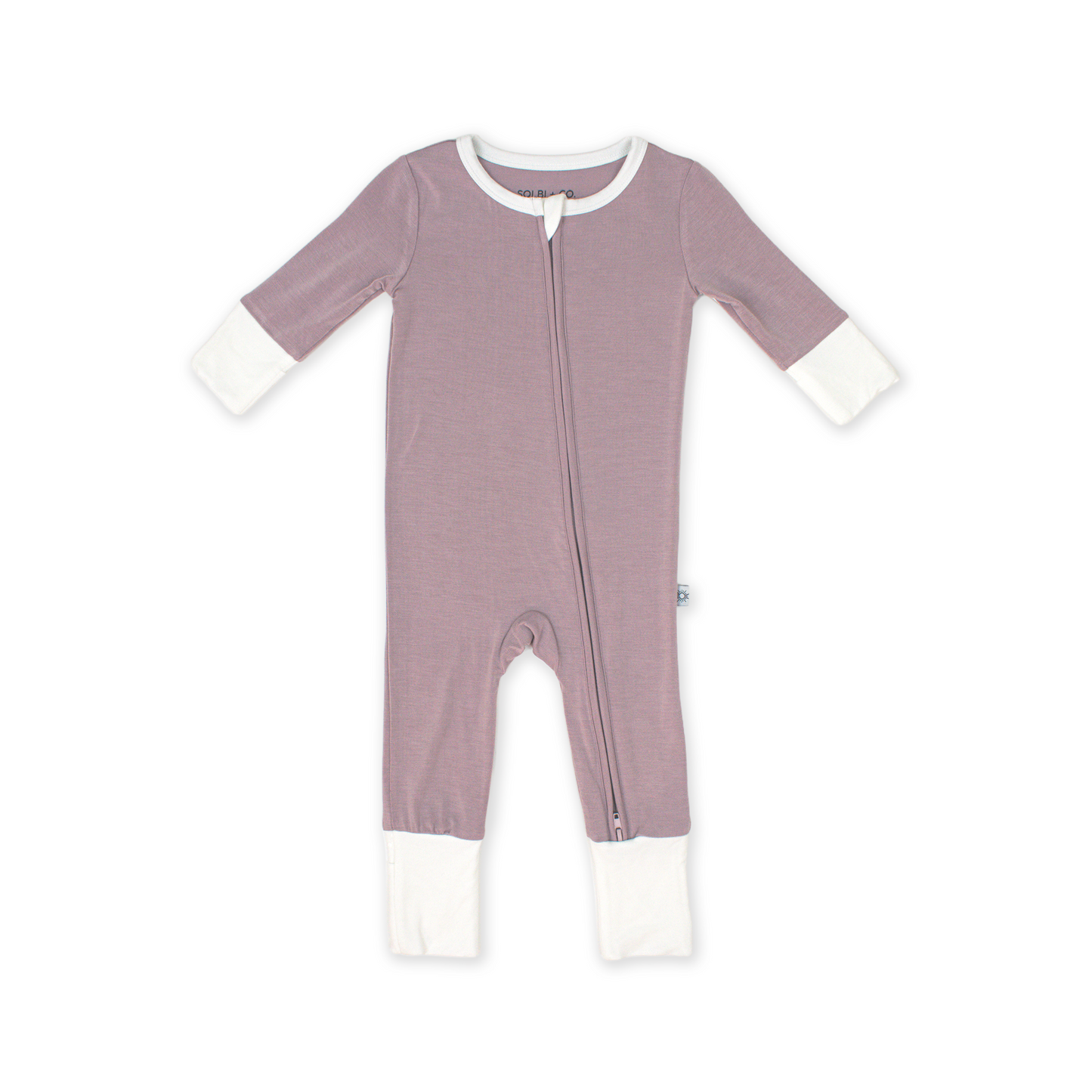 AllDay Zip Romper in Dusty Mauve