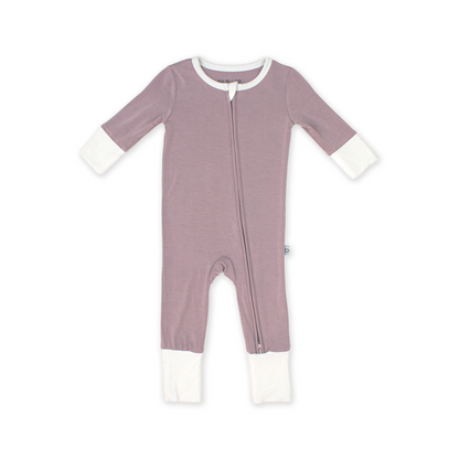 AllDay Zip Romper in Dusty Mauve