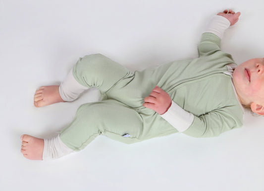 AllDay Zip Romper in Little Olive