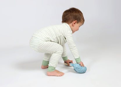 Long Sleeve Olive Stripe Pyjamas