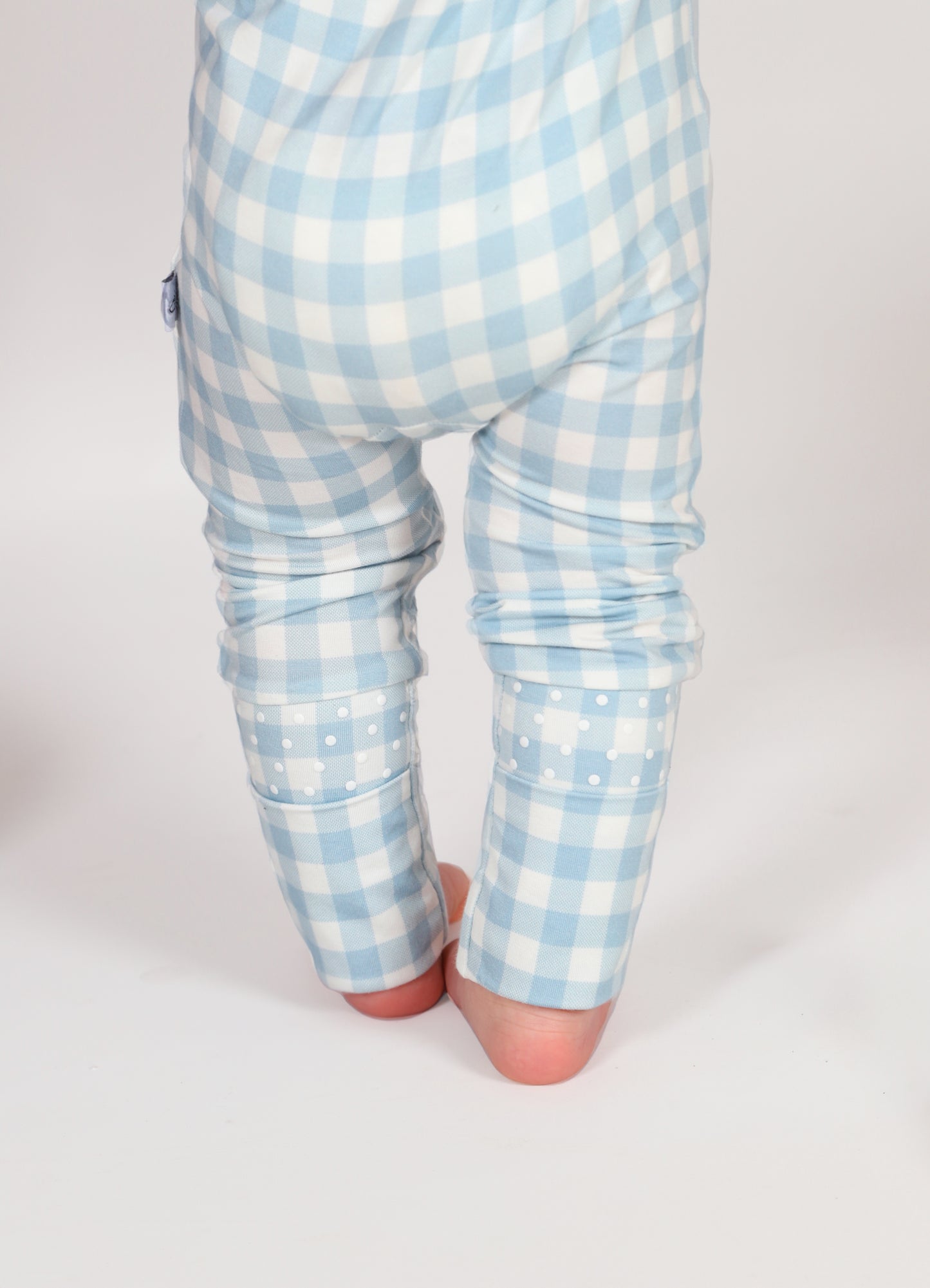 AllDay Zip Romper in Little Sky Gingham